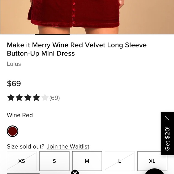 Red Mini Dress - Picture 5 of 5